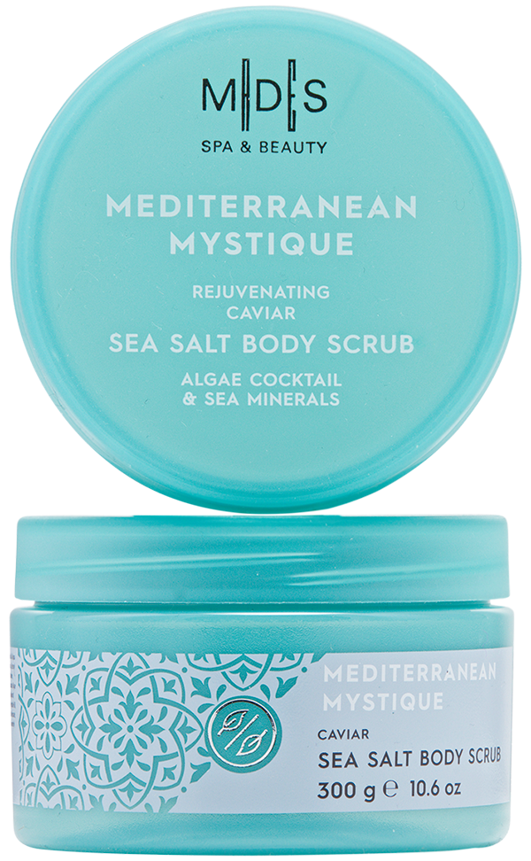 Скраб для тіла з морською сіллю MEDITERRANEAN MYSTIQUE algae cocktail & sea minerals