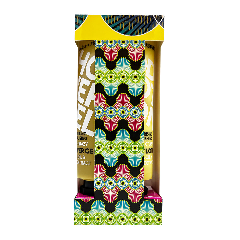 Набір: гель для душу, лосьйон для тіла, шампунь, крем для рук JAZZY & CRAZY SPARKLING HONEY