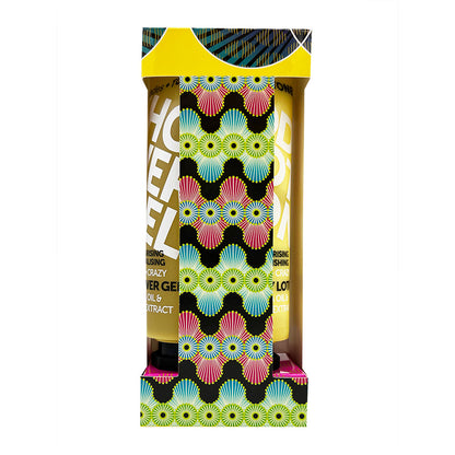 Набір: гель для душу, лосьйон для тіла, шампунь, крем для рук JAZZY & CRAZY SPARKLING HONEY