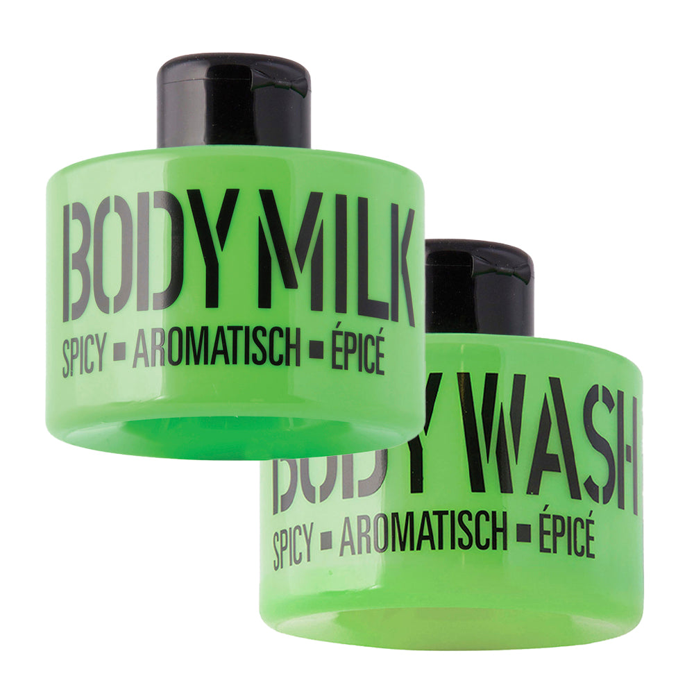 Набір: гель для душу, молочко  SPICY LIME