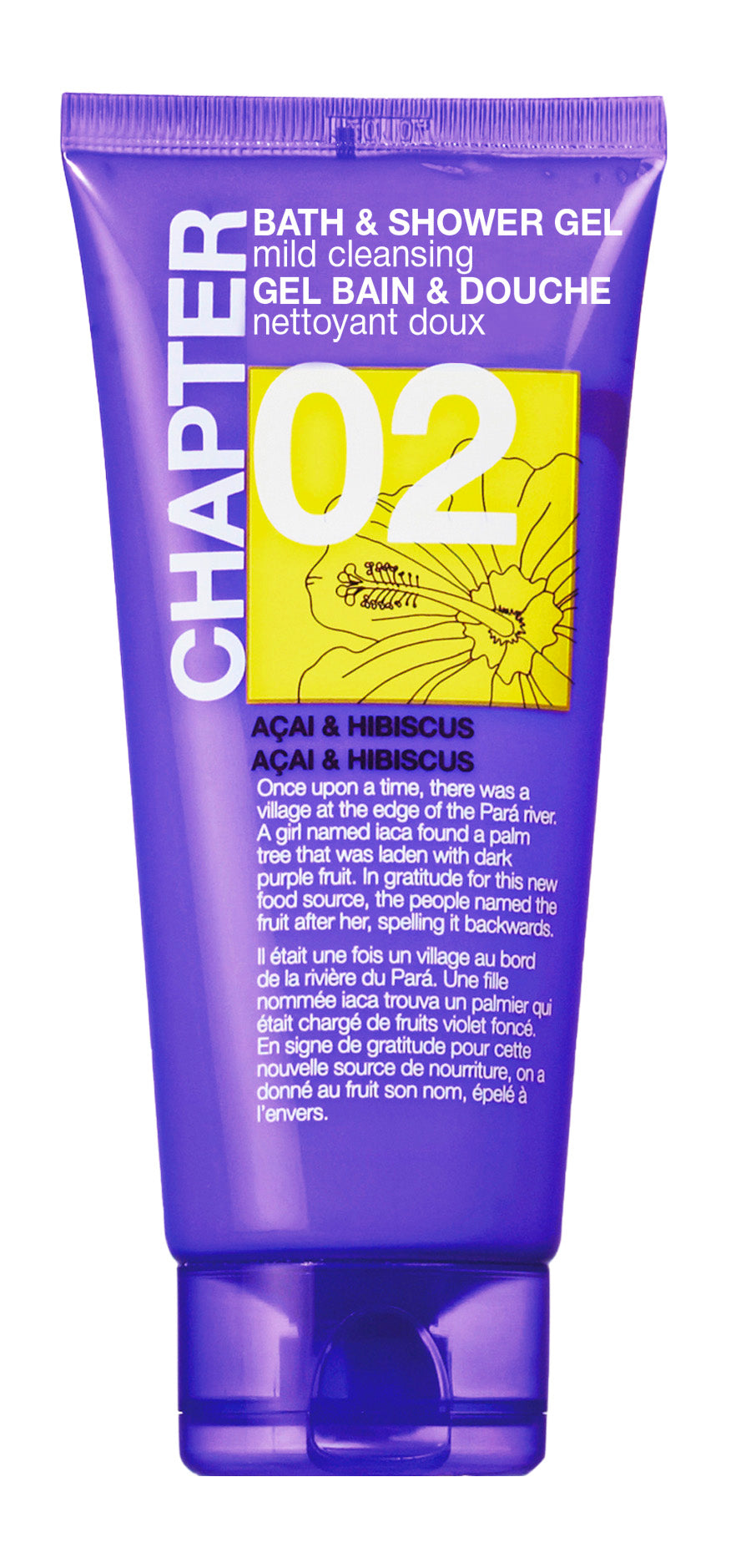 Набір для подорожей 02: гель для душу, лосьйон для тіла, шампунь, крем для рук ACAI & HIBISCUS