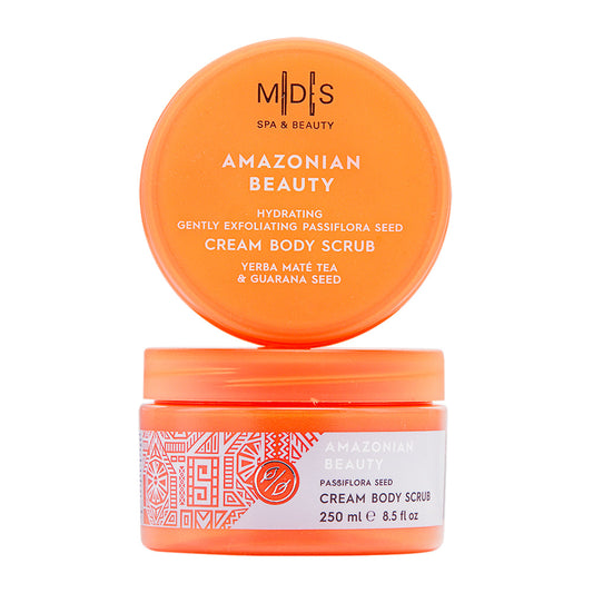 Кремовий скраб для тіла AMAZONIAN BEAUTY yerba mate tea & guarana seed
