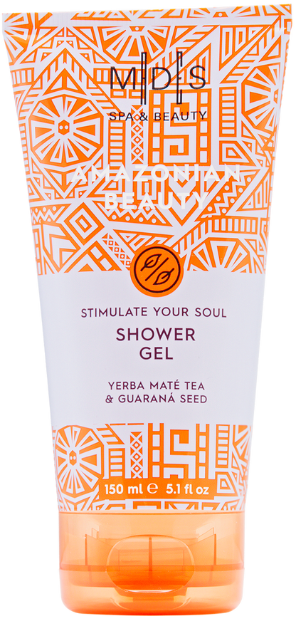 Подарунковий набір: гель для душу, лосьйон для тіла, крем для рук та нігтів AMAZONIAN BEAUTY yerba mate tea & guarana seed