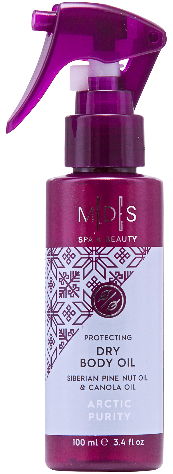 Легка олія-спрей для тіла ARCTIC PURITY chaga mushroom & bilberry