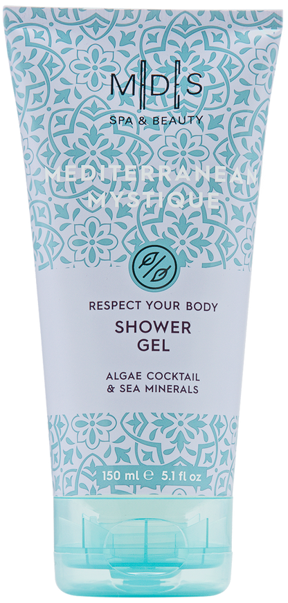 Подарунковий набір: гель для душу, лосьйон для тіла, крем для рук та нігтів MEDITERRANEAN MYSTIQUE algae cocktail & sea minerals