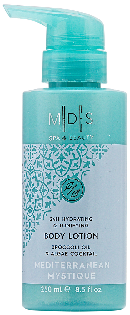 Подарунковий набір: гель для душу, лосьйон для тіла, крем для рук та нігтів MEDITERRANEAN MYSTIQUE algae cocktail & sea minerals